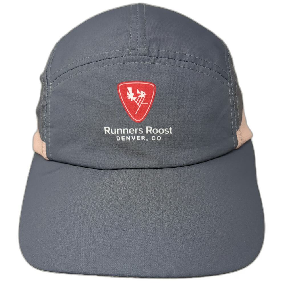 Boco Gear 5 Panel Gray One Size Runners Roost Denver CO Mountain Performance Hat